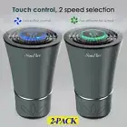 2Pcs Mini HEPA Air Purifier with4Stage Filtration Air Cleaner USB for Car&Office