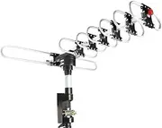 SIMTECH Digital Outdoor HD TV Antenna Aerial Rotating via Remote Control, with Amplified Signal