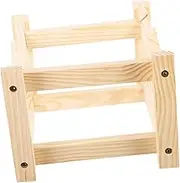 Wine Storage Rack Wooden Small Desktop Single Bottle Holder Stylish Minimalist Design