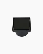 Shower Floor Grate Square Tile Insert Waste Reversible Black 100 Stainless Steel