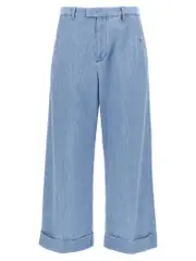[Valentino Garavani] Valentino Garavani-Valentino Garavani Turn-Up Jeans Blu-Uomo 48IT Blue