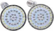 Turn Signal Indicator 2Pcs Motorcycle LED Turn Signal Light Passing Light 1157 Socket with Smoke Lens Cover for Harley Softail/Dyna/Sportster/Touring