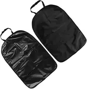 PEPLAYTAL Car Kick Mat Back Protector for Black Easy Clean Durable Design Protects Seats from Stains and Scuff Marks for Families The Go
