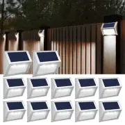 Solar Fence Lights - 12 Pack Solar Outdoor Light Deck Lights Waterproof Outsi...