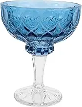 COLLBATH Footed Glass Dessert Bowl 220ml Ice Cream Cup Lid for Parties and Home