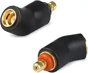okcsc Adapters for IPX to MMCX Cable Compatible for MACH10-80 or Linum BAX T2 Headphones One Pair of Headphone Converter Black