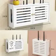Wifi Router Rack Box Shelf Storage Wall Mounted Wireless Hanging Holder