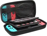 stukcaze Nintendo Switch OLED Case with Accessories Pockets, Hard Shell Protective Switch Carying Case, Portable Travel Case Compatible with Nintendo Switch & Switch OLED