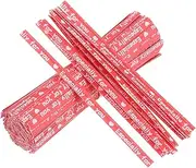 uxcell 1000Pcs Kraft Paper Twist Ties 3.14Inches Bread Ties Red Twist Ties for Plastic Bags Reusable Plant Ties for Cake Pops Cello Candy Bread Coffee Bags