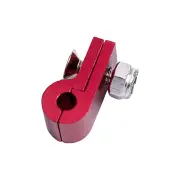 Aeroflow Single Billet P Style Clamp To suit 11.1mm 7/16" Hard Line - Red