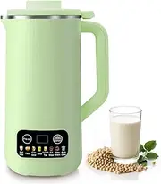 Nut Milk Maker, 600 ml Automatic Soy Milk Machine, Multi-Functional Plant-Based Milk Maker with Delay Start/Self Clean/Keep Warm for Homemade Almond Milk, Oat Milk, Yogurt and Smoothies (Green)