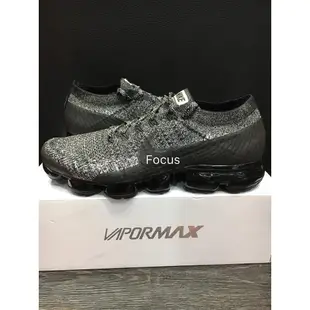 Nike Flyknit Vapormax 灰 黑 氣墊 Oreo 雪花 849558 041 男款