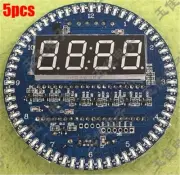 5Pcs DS1302 Rotating Led Electronic Digital Clock 51 Scm Learning Board 5V Ic py