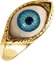 [Generisch] Light Metal Jewellery Punk Devil's Eye Rings, Evil Eye Ring for Women, Women's Statement Rings, Protective Ring for Women, Eye Alloy Ring for Travel, Work, Dating, Gathering, Party
