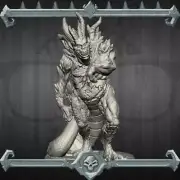 Dragon Flesh Golem | Miniature for Tabletop games like D&D and War Gaming