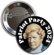 [Lunch Money] Patriot Party 2024 President Donald Trump for Re-Election MAGA No More Bullshit Made in American by Americans for Americans Never Surrender 4 More in 24, Metal, metal