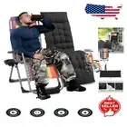 Oversized 29-Inch Foldable Zero Gravity Chair with Cushion for Beach & Camping