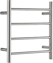 Towel rack Heated Towel Rail Electric Black Heated Towel Rail 6 Bars Wall Mounted Towel Warmer for Bathroom Clothes Airer Energy Efficient 80W Towel Warmer with Timer/Temperature