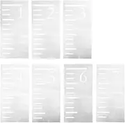 JOINPAYA 7pcs Inch Template Ruler Growth Chart Growth Chart Wall Hanging Size Chart for Growth Chart Template Growth Chart Stencil Reusable Ruler Template The Pet