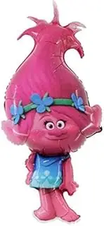 Toyland® 39 Inch Princess Poppy Troll Shaped Foil Balloon - Trolls Children's Party Decorations