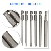 With 1/4" Hex Shank Screwdriver Bit 4 Inch 6 PCS 6pcs/set Hexagon Head