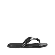 [Off-white] Off-white Sholace Sandals 38 IT BLACK