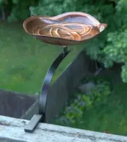 Achla Dara Knot BirdBath With Deck Rail Bracket BB 11 RM