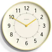 NEW Newgate Monopoly Plywood Wall Clock, Yellow Hands, 41cm
