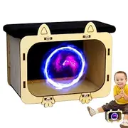 Smartphone Projector - Wooden Display Stands, Hologram for Phone | Enhanced Cinema Experience, Designed for Immersive Mobile Projection, Ideal for Showing Entrep Products