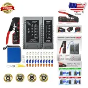 Multi-Function RJ45 Crimping Tool & Network Cable Tester - Portable Design