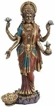 LAKSHMI STATUE 10" Hindu Goddess Mythology