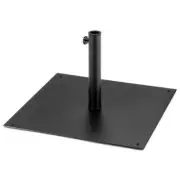 Costway Patio Umbrella Base 25" 40 lbs. Weighted Metal/Plastic in Black Square