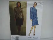 VOGUE AMERICAN DESIGNER #V2953-ANNE KLEIN-LADIES JACKET-SKIRT PATTERN 14-20