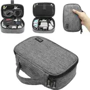 Travel Electronics Organiser Carrying Case for Power Cords Power Bank Earbuds Hard Drives Memory Cards Laptop Adapter Mouse Small Accessories