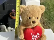 Aurora - Valentines - 12" Xoxo Teddy Bear Plush with red Heart ~ Cute