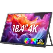 UPERFECT 4K Portable Gaming Monitor 18.4" 3840x2160 FreeSync HDR Laptop w/VESA