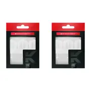 6pc Target K-Flex Durable Moulded Stable Dart Flight & Shaft No.2 Short Clear