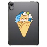 iPad mini (6th gen) iPad Impact Case Cute Shiba Inu Crepe Waffle with Blueberry Ice Cream - Kawaii Dog Anime Puppy with Sweet Food & Fruit