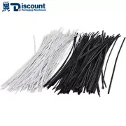Durable Reusable Metallic Twist Ties Flexible Plastic Packaging Cable Cord Wire