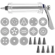 Cookie Press Kit DIY Biscuit Maker Press Kit w/ Nozzles and Cookie Discs ℭ