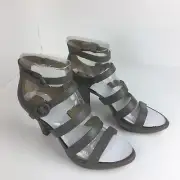 NWT Naturalizer Dessie Gray Platform Gladiator Open Toe Straps Heels Boxed 8 W