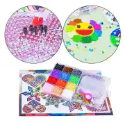 Hama Beads Birthday Gift Toy with Box Handmade Craft Colorful with Pegboards