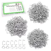 Hog Rings Assortment Kit Professional Upholstery 1/2" 3/4" 3/8"Galvanized Hog Ri