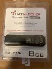 DataLocker SONE008M 8GB USB 3.1 Sentry One Encrypted Flash Drive