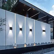 3-Light 17cm LED Wall Lights Geometric Design Waterproof Outdoor Wall Lights Modern Minimalist Style Aluminum Living Room Bedroom Corridor Wall Light IP65 85-2