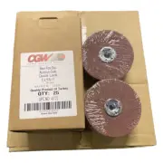 CGW 5" x 5/8-11 Fiber Disc Quick-Lock Aluminum Oxide 36 Grit Abrasive Discs 25pk