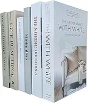 6 PCS Faux Books for Decoration,Designer Luxury Modern Fake Decorative Books for Home Bookshelf Decor Coffee Table Stacked Books, Shelves Living Room Decorative Objects Entry Decor