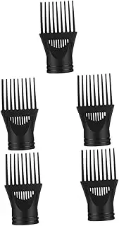 Ipetboom Hair Dryer Nozzle Set 5 Pcs Universal Diffuser Brush Comb Attachments for Blow Dryers