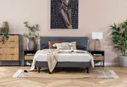 FRAZIER Dark Grey Queen Bed