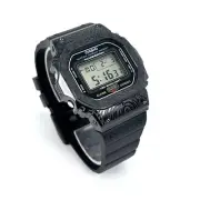 Casio G-Shock DW5600 Mod Custom Metal Patterned Steel Black Bezel 5600